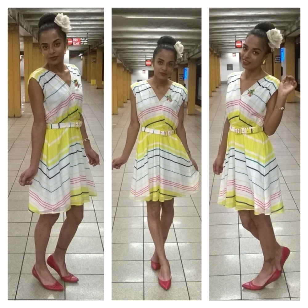 Colorful Chevron Summer Dress